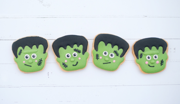 Cute frankenstein cookies